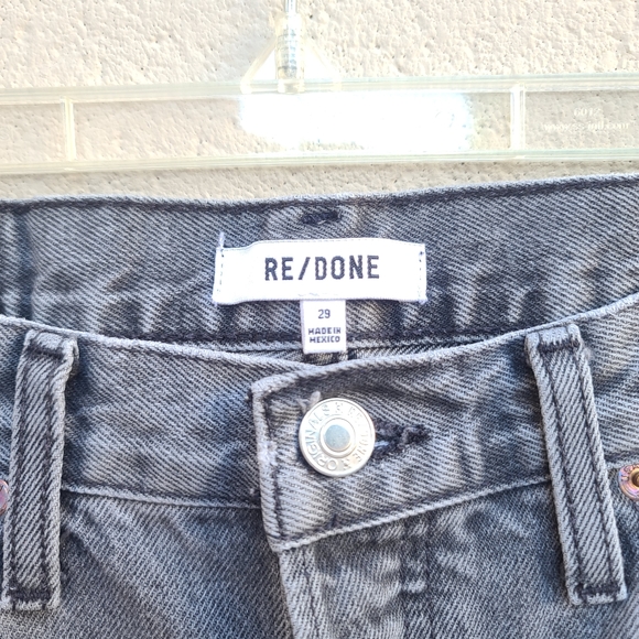 RE/DONE / Original 90s High Rise Loose Jeans in Vintage Ash Grey Size 29 - Picture 4 of 11